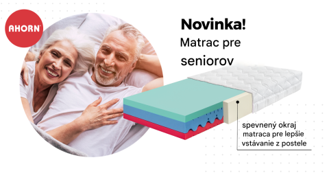 SENIORSKÝ MATRAC, NOVINKA AHORN CZ